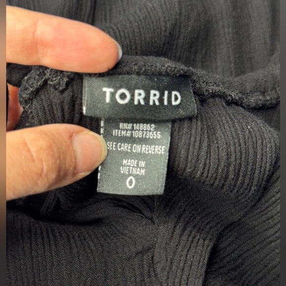 TORRID One Shoulder Black Flowy Blouse - Picture 5 of 5